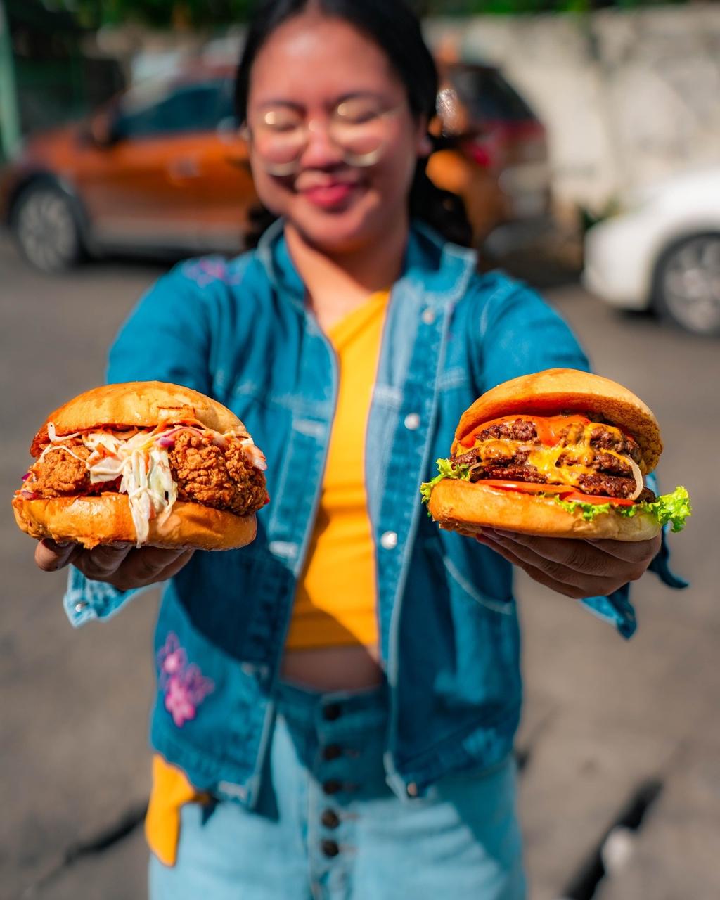 Holding Burgers